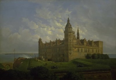 北の砦から見たクロンボー 作： Ferdinand Richardt