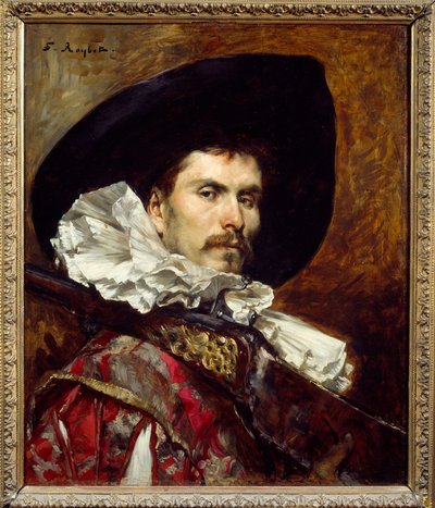17世紀のハルケビュジエ フェルディナン・ロイベ（1840-1920）の絵画 19世紀 リヨン、ボザール美術館（Musee des Beaux Arts 作： Ferdinand Roybet