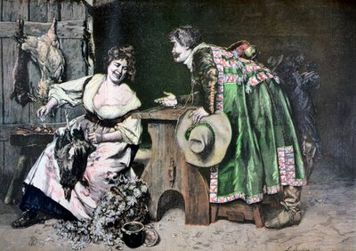 ギャラント発言、1893 作： Ferdinand Roybet