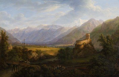 チロルのアディジェとグルンサータール 作： Ferdinand Runk