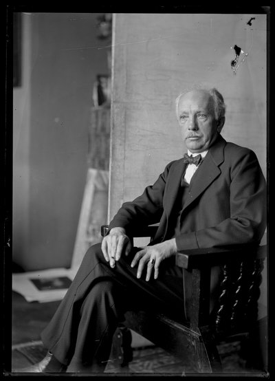リヒャルト・シュトラウス（1864-1949）の写真 作： Ferdinand Schmutzer