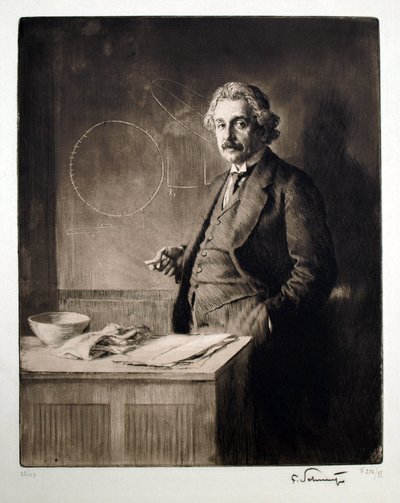アルバート アインシュタイン (1879-1955) の肖像。 フェルディナンド・シュムツァー (1870-1928) の作品、彫刻 作： Ferdinand Schmutzer