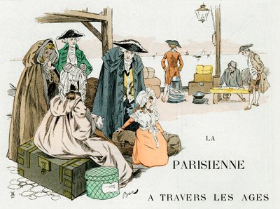 時代を超えたパリの女性、18世紀、c1880-1950。 作： Ferdinand Sigismund Bac