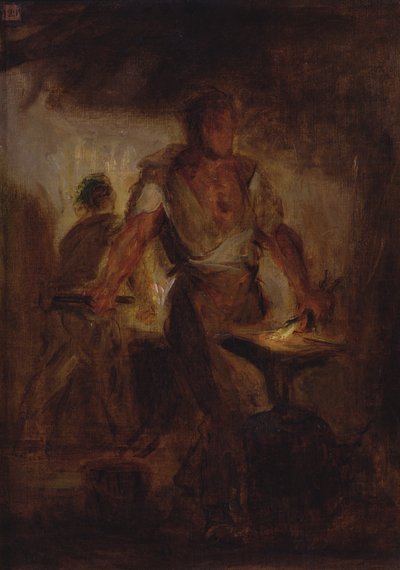 鍛冶屋 作： Ferdinand Victor Eugene Delacroix