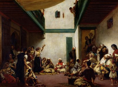 1841年のモロッコのユダヤ人の結婚式 作： Ferdinand Victor Eugene Delacroix