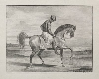 アフリカの乗馬、1823年。 作： Ferdinand Victor Eugene Delacroix