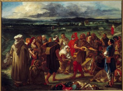 アラブの道化師たちウジェーヌ・ドラクロワ（1798-1863）の絵画 作： Ferdinand Victor Eugene Delacroix