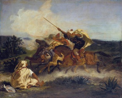 アラビアンファンタジー 作： Ferdinand Victor Eugene Delacroix