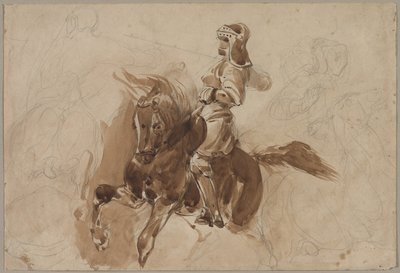 ホースバックレクトの装甲図c。 1828。 作： Ferdinand Victor Eugene Delacroix