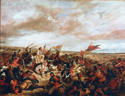 9月19日のポワティエの戦い 作： Ferdinand Victor Eugene Delacroix