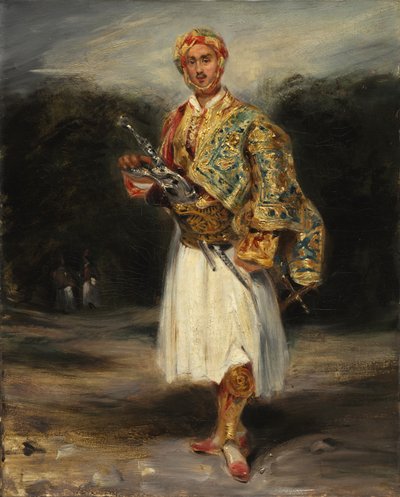 スリオコスチュームのデメトリウスデパラティアーノを数えます。 作： Ferdinand Victor Eugene Delacroix