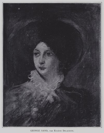 ジョージサンド 作： Ferdinand Victor Eugene Delacroix