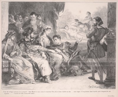 ハムレット 作： Ferdinand Victor Eugene Delacroix