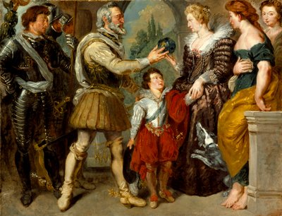 アンリ4世、マリーデメディチに政権を与える（ルーベンス後）、1830年〜4年 作： Ferdinand Victor Eugene Delacroix