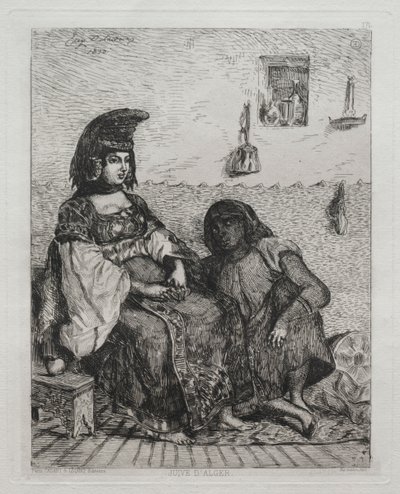 アルジェ出身のユダヤ人女性。 作： Ferdinand Victor Eugene Delacroix