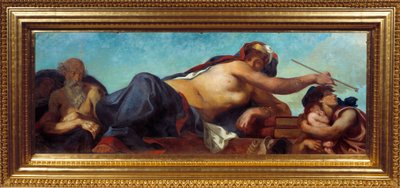ユージン・ドラクロワ（1798-1863）の「正義」の絵 作： Ferdinand Victor Eugene Delacroix