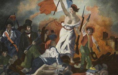 人々を導く自由 作： Ferdinand Victor Eugene Delacroix
