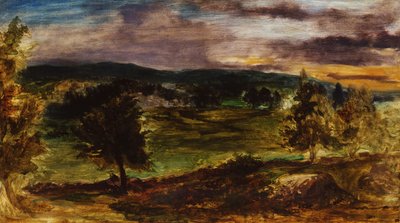 シャンプロサイの風景 作： Ferdinand Victor Eugene Delacroix