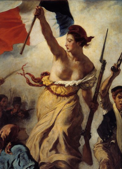 民衆を導く自由詳細 作： Ferdinand Victor Eugene Delacroix