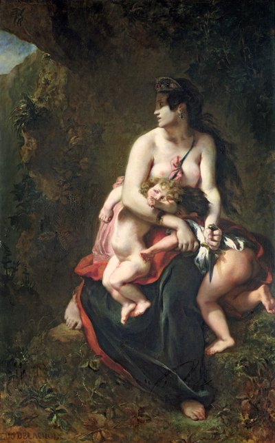 メデア、1838 作： Ferdinand Victor Eugene Delacroix