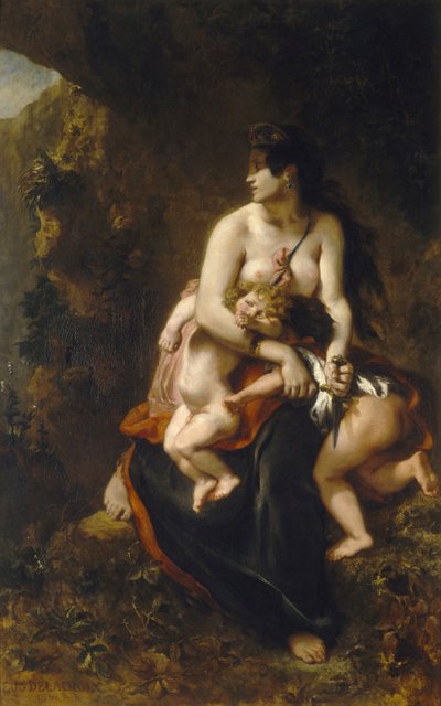 メデアフューリアスメデア 作： Ferdinand Victor Eugene Delacroix