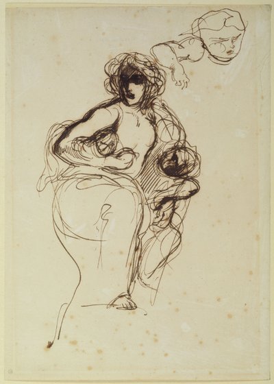 メデア、1838年以前 作： Ferdinand Victor Eugene Delacroix