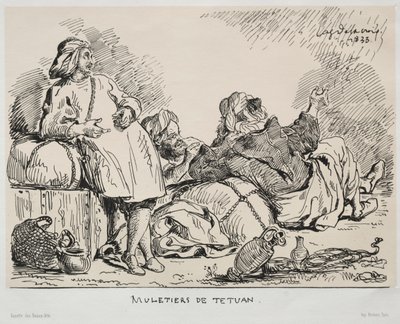 テトゥアンの子守唄、1833年。 作： Ferdinand Victor Eugene Delacroix