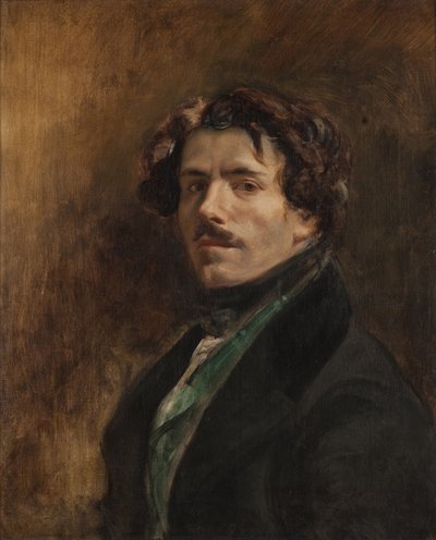 自画像 作： Ferdinand Victor Eugene Delacroix