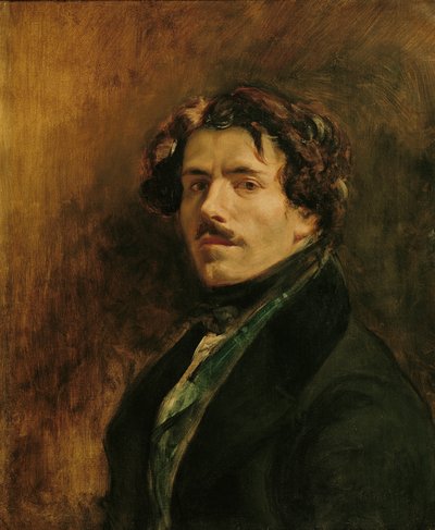自画像、1837年頃（キャンバスに油彩） 作： Ferdinand Victor Eugene Delacroix