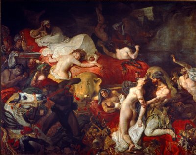 サルダナパルスの死 作： Ferdinand Victor Eugene Delacroix