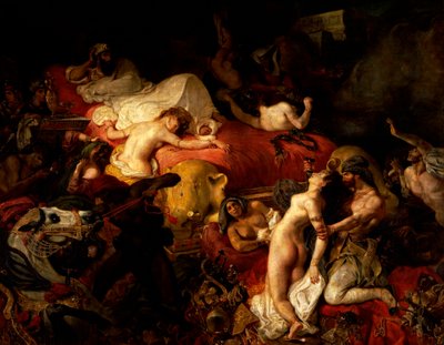 サルダナパルスの死 作： Ferdinand Victor Eugene Delacroix