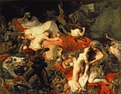 サルダナパールの死 作： Ferdinand Victor Eugene Delacroix