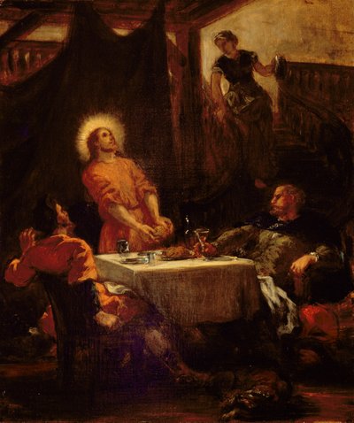 エマオの弟子、1853 作： Ferdinand Victor Eugene Delacroix