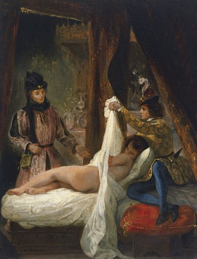 恋人を示すオルレアン公、c。 1826 作： Ferdinand Victor Eugene Delacroix
