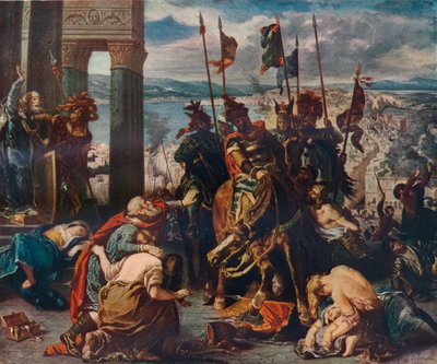 コンスタンティノープルへの十字軍の侵入、1840年、1911年 作： Ferdinand Victor Eugene Delacroix