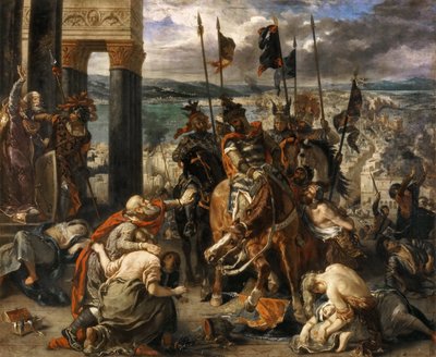 コンスタンティノープルの十字軍の参入 作： Ferdinand Victor Eugene Delacroix