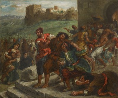 タンジールの狂信者、1857 作： Ferdinand Victor Eugene Delacroix