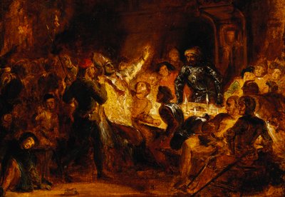 リエージュの司教の殺害、 作： Ferdinand Victor Eugene Delacroix