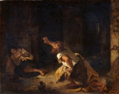 シヨンの囚人 作： Ferdinand Victor Eugene Delacroix