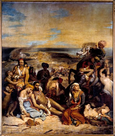 サイオの虐殺（1822年） 作： Ferdinand Victor Eugene Delacroix