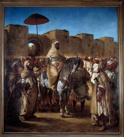 モロッコのスルタンMuleyAbd Err Rahman 作： Ferdinand Victor Eugene Delacroix
