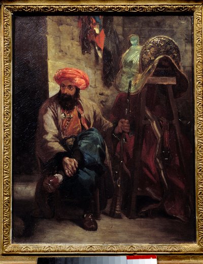 トルコの鞍 ウジェーヌ・ドラクロワ（1798-1863）による絵画 1825年 日0,41x0,33 m . 作： Ferdinand Victor Eugene Delacroix