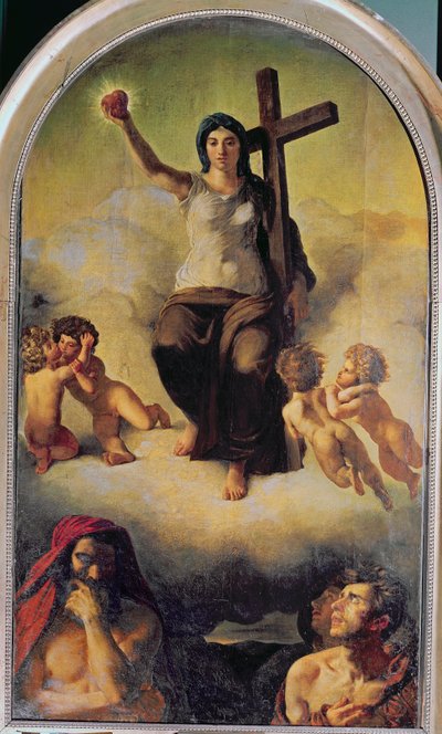 聖心の聖母、1821 作： Ferdinand Victor Eugene Delacroix
