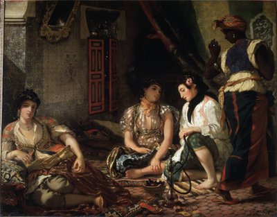 アパートでのアルジェの女性たち 作： Ferdinand Victor Eugene Delacroix
