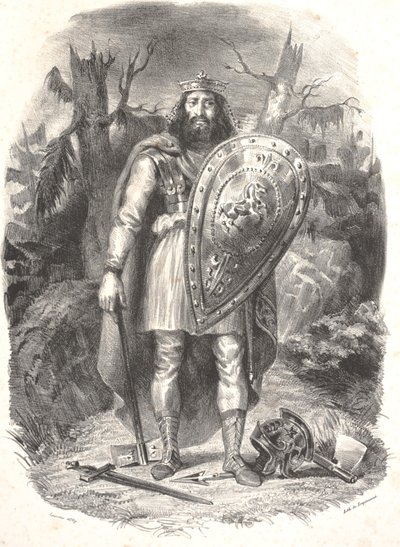 無題、ゴドフロワ・エンゲルマンによる刻印 作： Ferdinand Victor Eugene Delacroix
