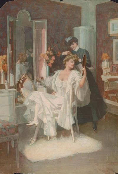 トイレで 作： Ferdinand von Reznicek