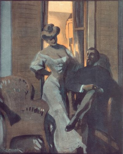 月光。 -私が気分でいるのに、なぜ夫はそこにいないのですか？ 作： Ferdinand von Reznicek