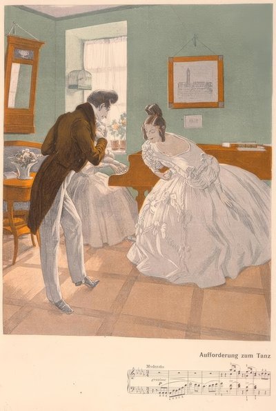 Reznicek、ダンスへの招待- 1906 作： Ferdinand von Reznicek