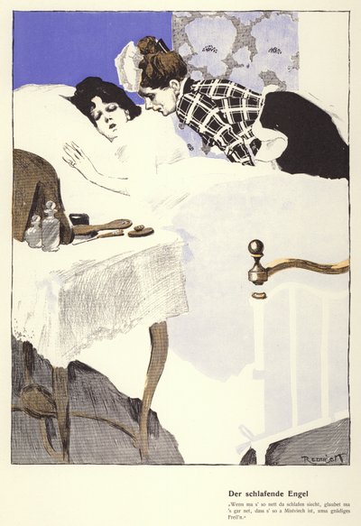 眠る天使 (カラーリソ) 作： Ferdinand von Reznicek