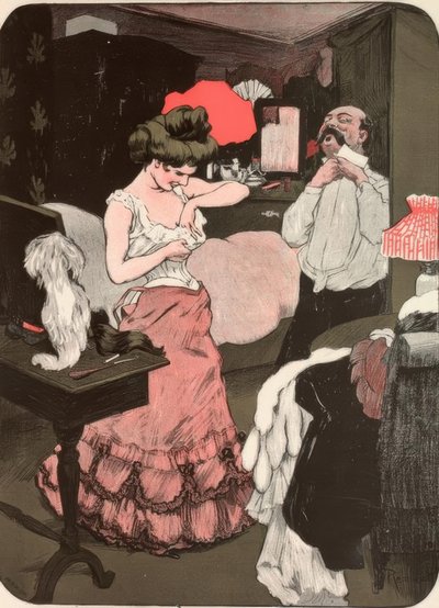 家に。 -ジェサス、地区管理者からのピンスネズがあります 作： Ferdinand von Reznicek